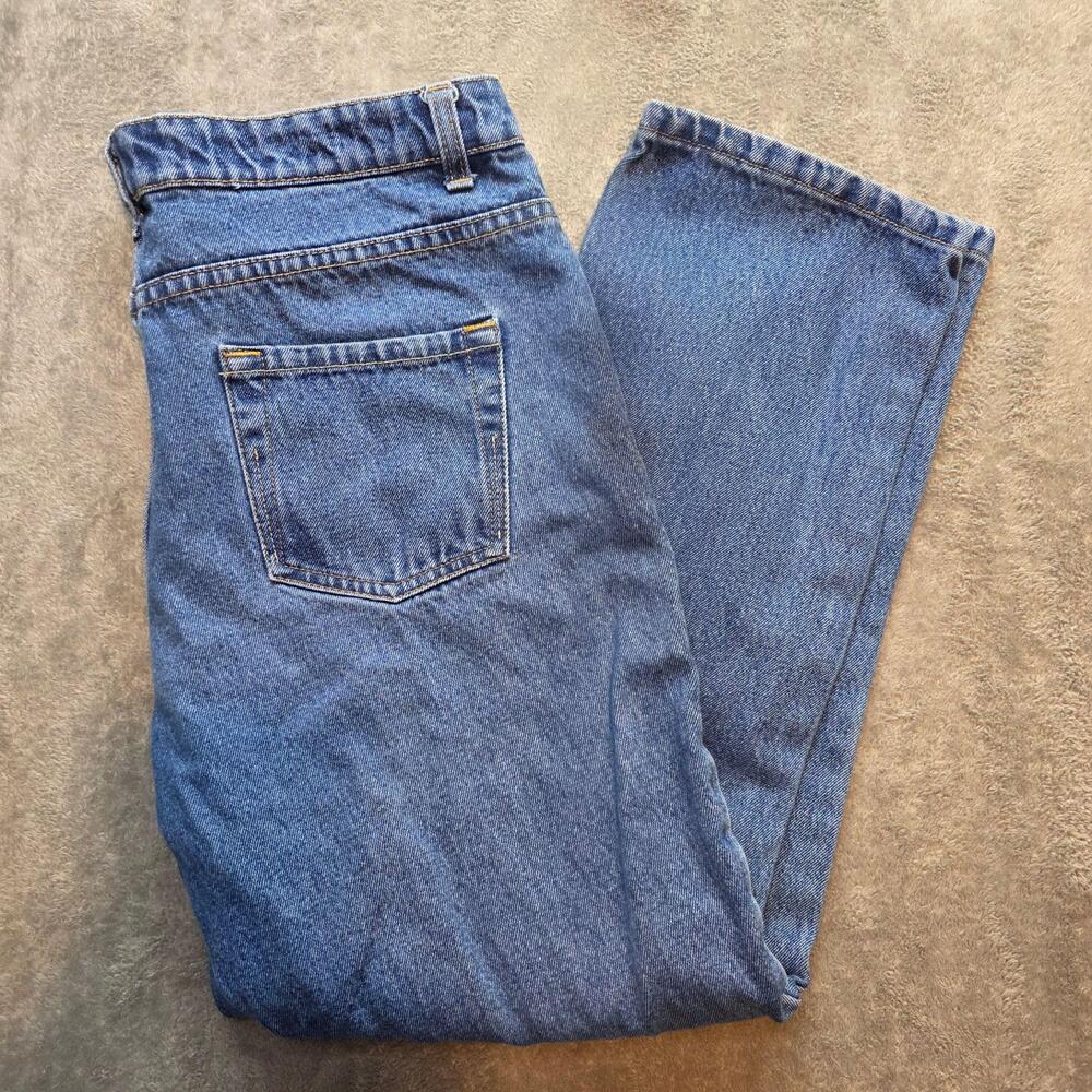 Route 66 Relaxed Fit Jeans Womens 12A Blue Medium Wash High Rise Straight Denim
